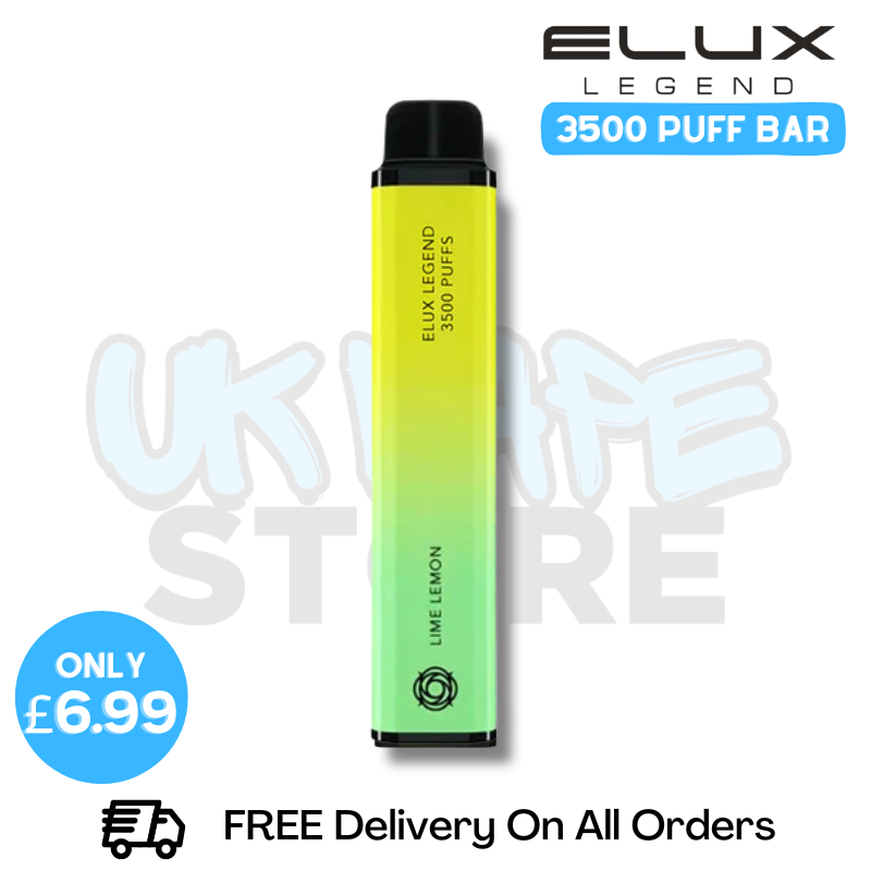 Shop Lemon and Lime Elux Legend 3500 Puff Vape Kit - ONLY £6.99 - UK Vape World