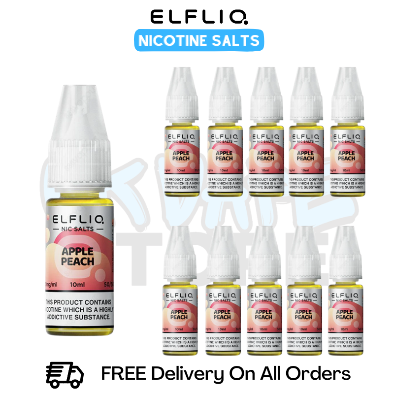 Apple Peach ElfLiq Nicotine Salts Box Of 10