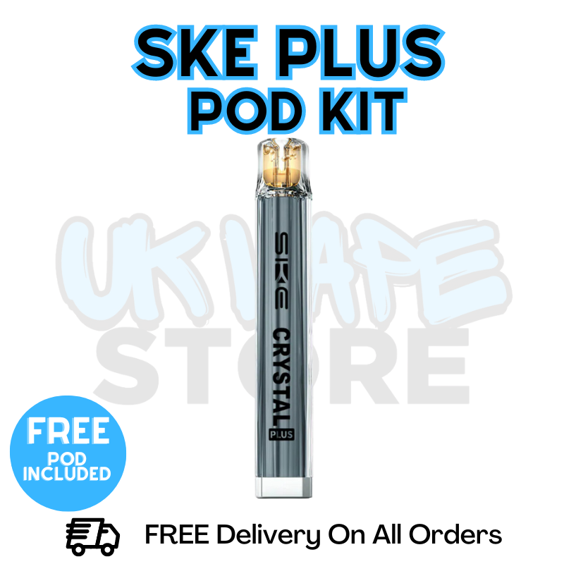 Buy Online Grey SKE Crystal Plus Pod Kit | FREE SHIPPING | ONLY £5.99 - UK Vape Store