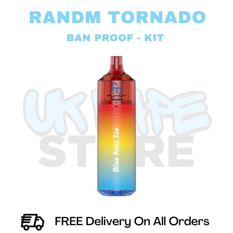 Buy Online Blue Razz ICE RandM T9000 Prefilled Pod Kit - ONLY £5.99