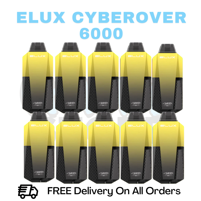 Buy Online Banana Ice Elux CyberOver 6000 Box Of 10