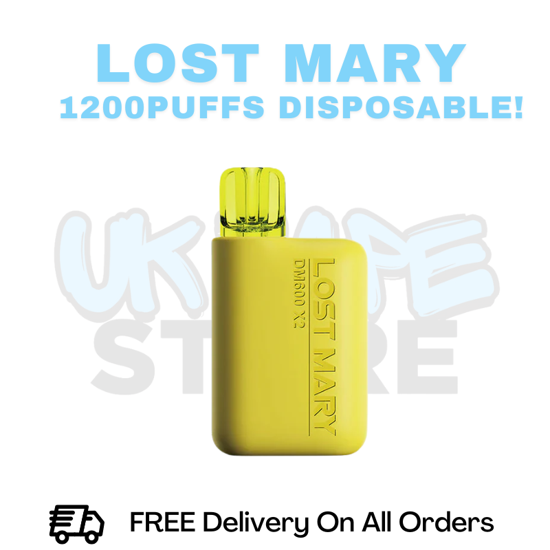 Buy Online Banana Ice Lost Mary DM600 X2 1200Puff Disposable Vape Kit