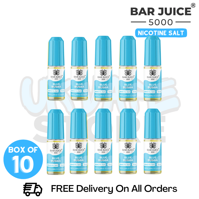 Shop Blue Bubba Bar Juice 5000 Nicotine Salt Pack Of 10 - UK Vape Store