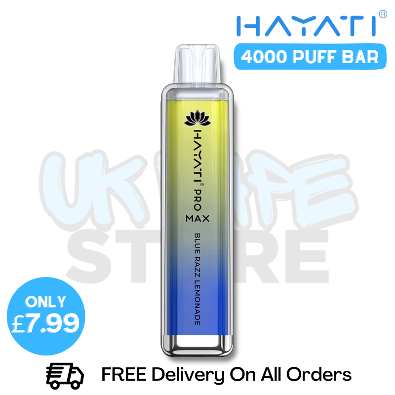Buy Online Blue Razz Lemonade Hayati Pro Max 4000Puffs - UK Vape Store