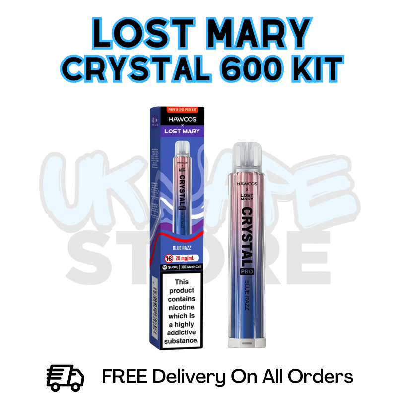 Blue Razz Lost Mary Crystal 600 Prefilled Kit