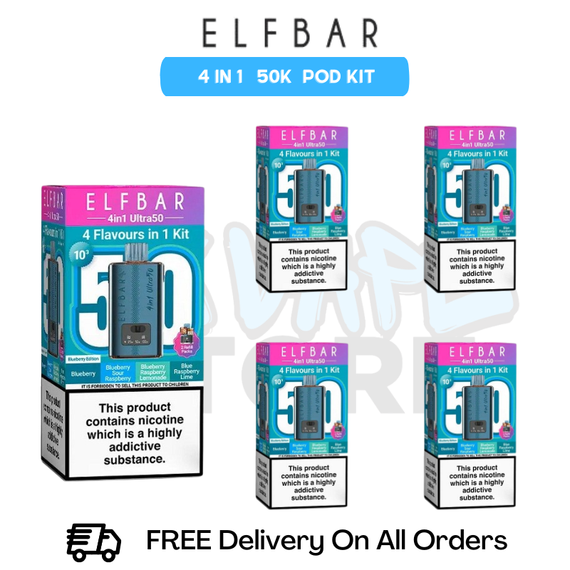 Blueberry Edition Elf Bar Ultra 50K Box Of 5