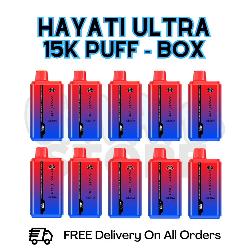 Buy Online Blueberry Hubba Bubba/ Watermelon Hubba Bubba Hayati Pro Ultra 15K Puffs Box Of 10 - £85.99 (Copy)