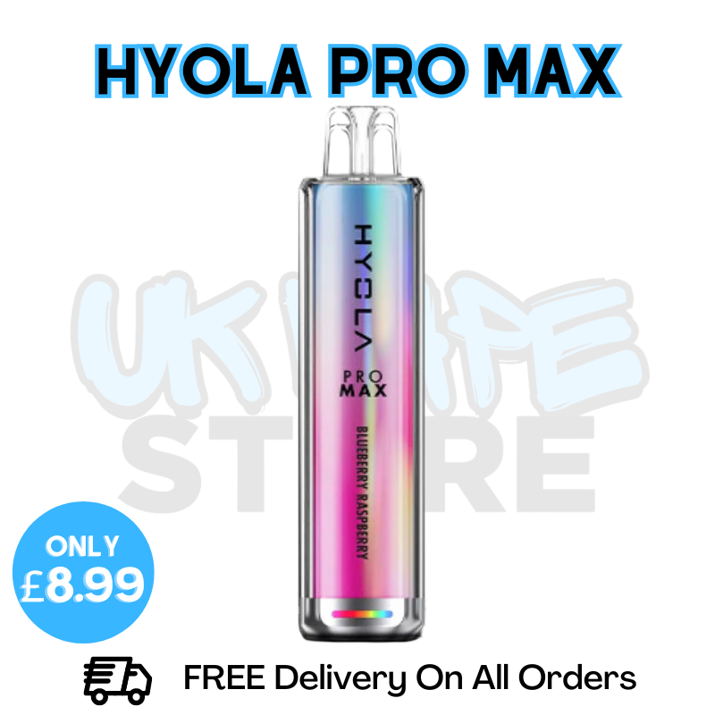 Buy Online Blueberry Raspberry Hyola Pro Max 6000 Puff - Only £8.99 - UK Vape Store