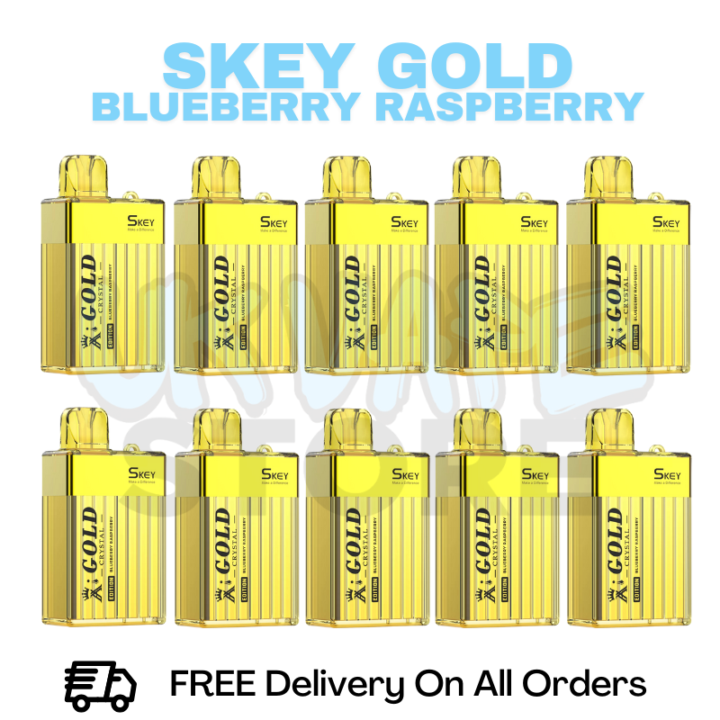 Blueberry Raspberry SKEY Crystal Gold 600 Box Of 10