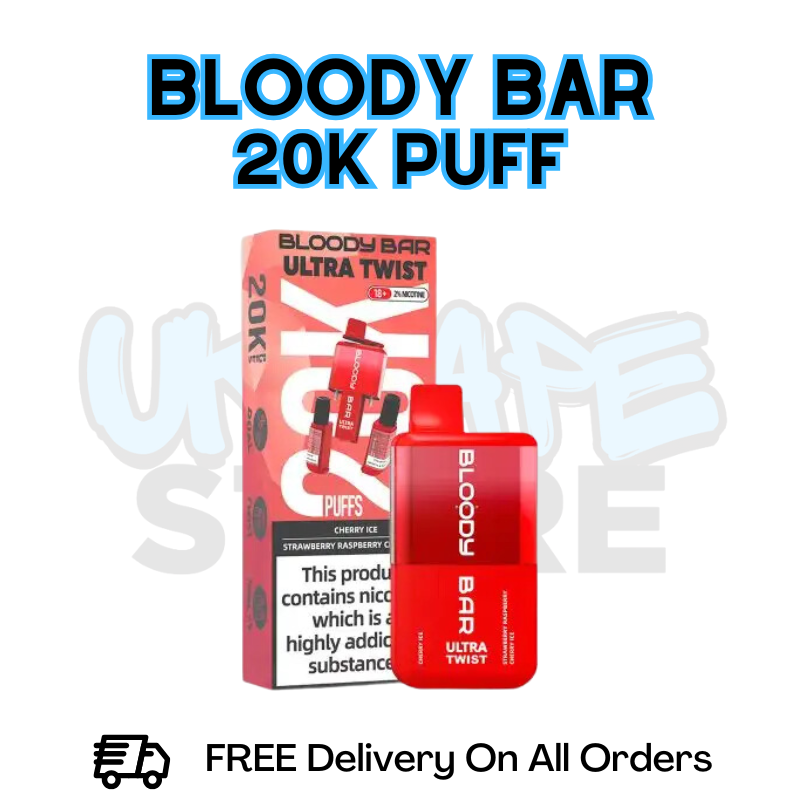 Cherry ICE - Strawberry Raspberry Cherry ICE Bloody Bar 20K Disposable