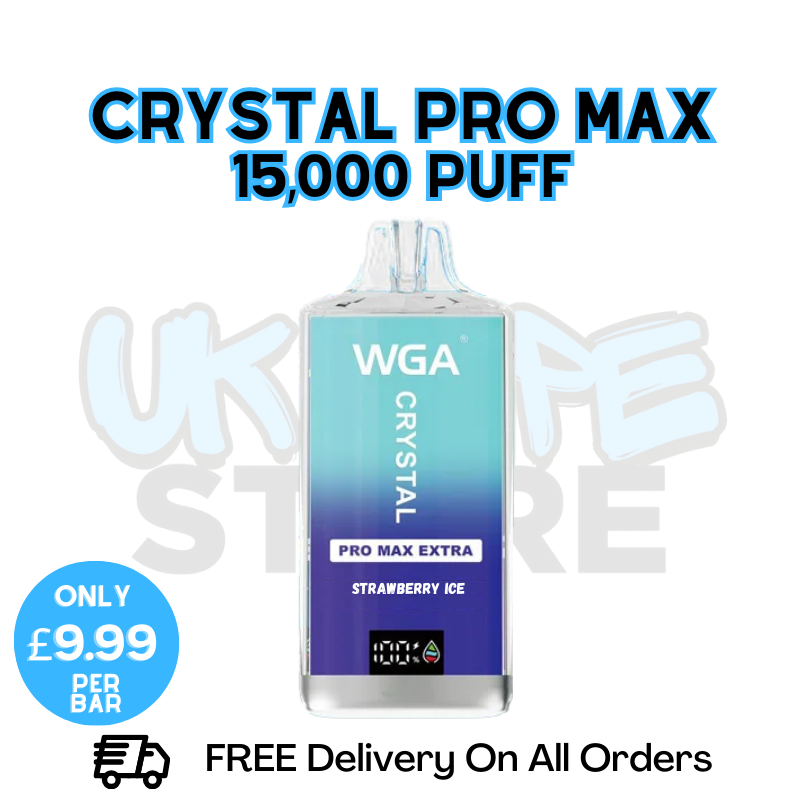 Strawberry Ice WGA Crystal Pro Max 15000 15K Disposable Kit | £9.99