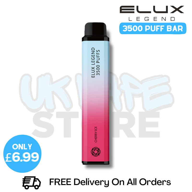 Shop Cherry Ice Elux Legend 3500 Puff Vape Kit - ONLY £6.99 - UK Vape Store