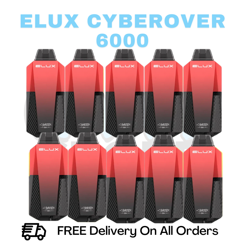 Buy Online Cherry Sour Raspbery Elux CyberOver 6000 Box Of 10 (Copy)