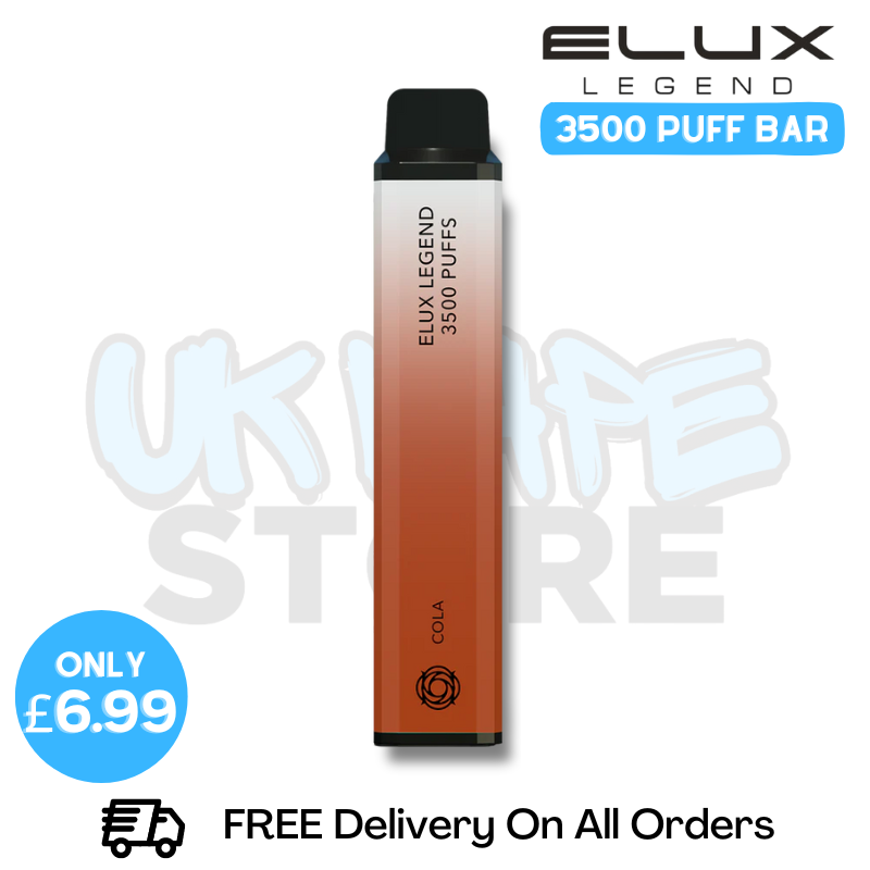 Shop Cola Elux Legend 3500 Puff Vape Kit - ONLY £6.99 - UK Vape Store