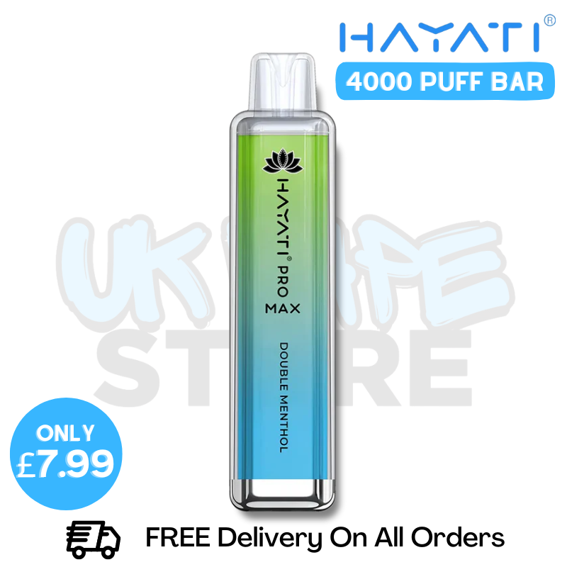 Buy Online Double Menthol Hayati Pro Max 4000Puffs - UK Vape Store