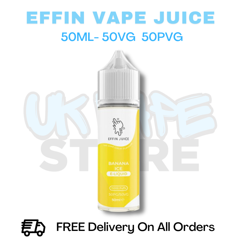 Buy Online Banana Ice Effin Juice Shortfil 50ML