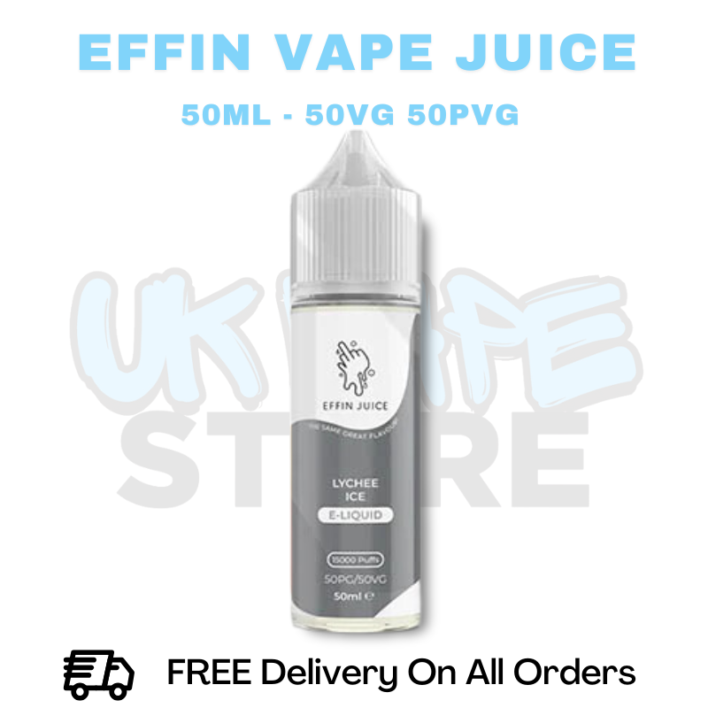 Buy Online Lychee Ice Effin Juice Shortfil 50ML