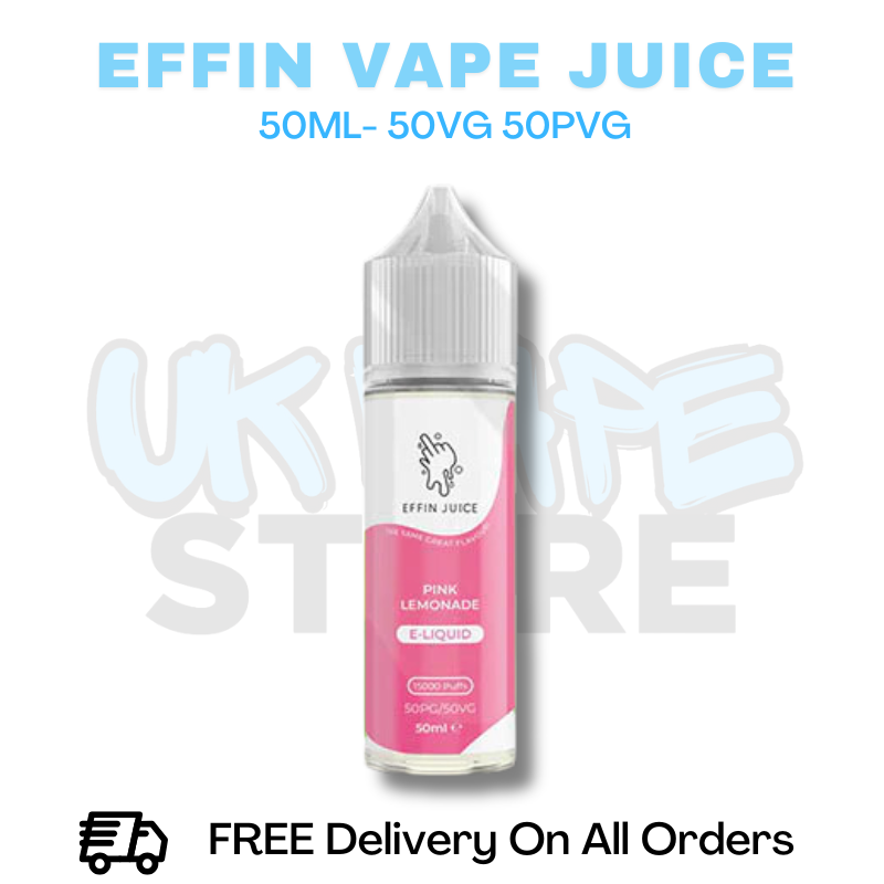 Buy Online Pink Lemonade Effin Juice Shortfil 50ML