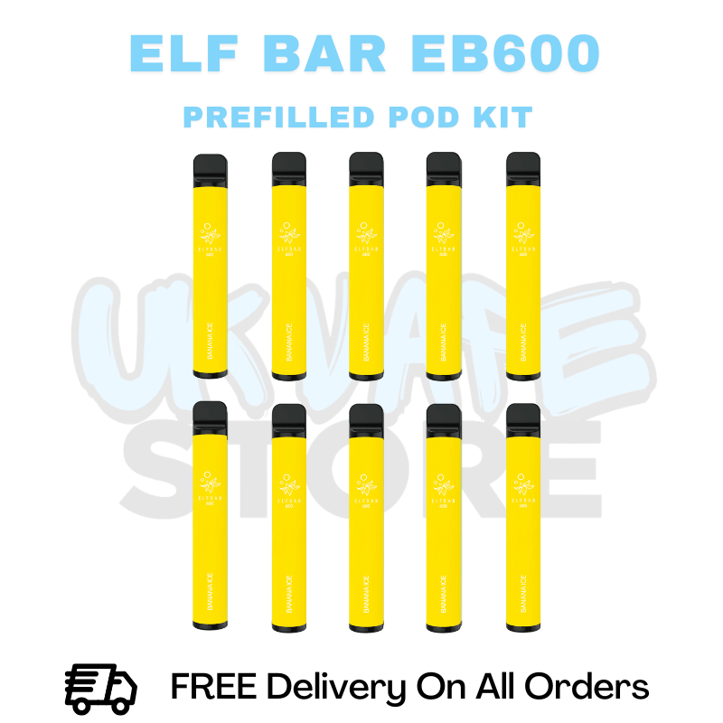 Buy Online Banana Ice ELF Bar EB600 Box Of 10