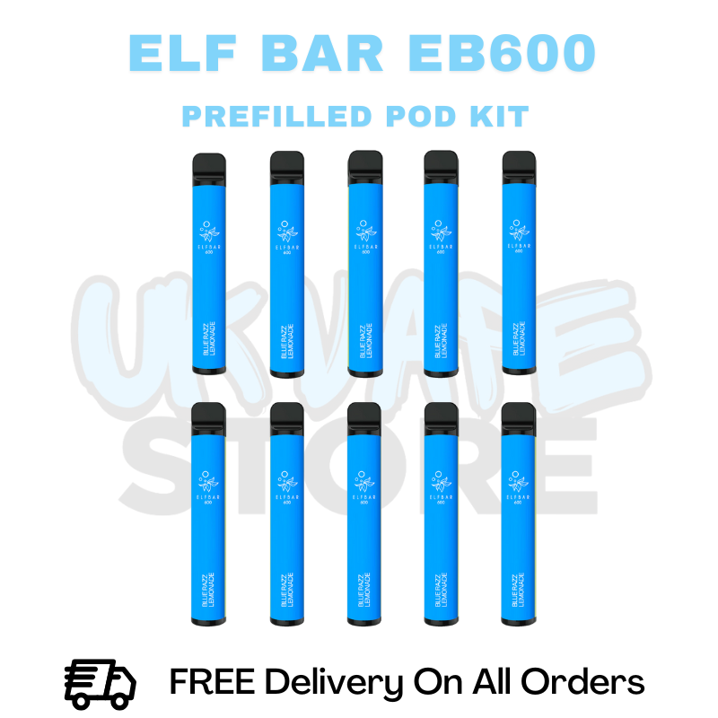 Buy Online Blue Razz Lemonade ELF Bar EB600 Box Of 10