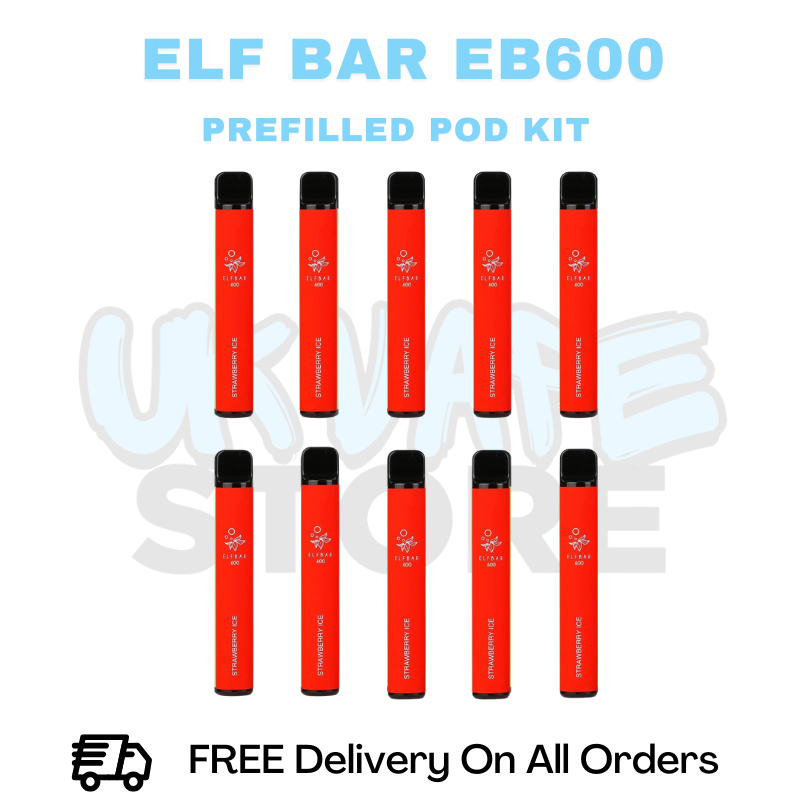 Buy Online Strawberry Ice ELF Bar EB600 Box Of 10
