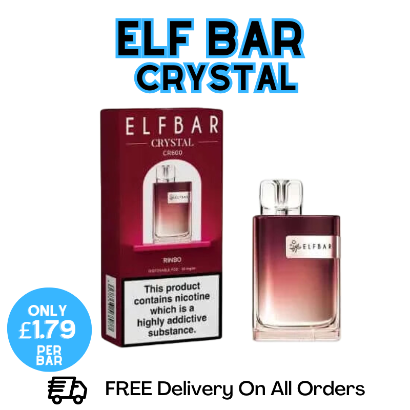 Buy Online Rainbow Candy Elf Bar Crystal 600 Disposable Kit | ONLY £1.79 UK Vape Store