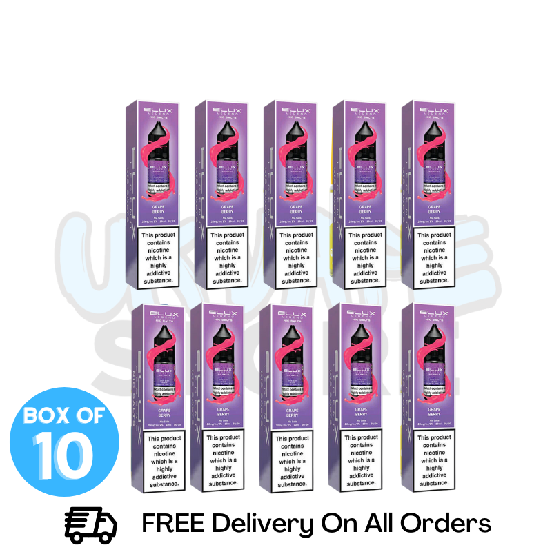 Buy Online Grape Berry Elux Legend Nicotine Salt Pack Of 10