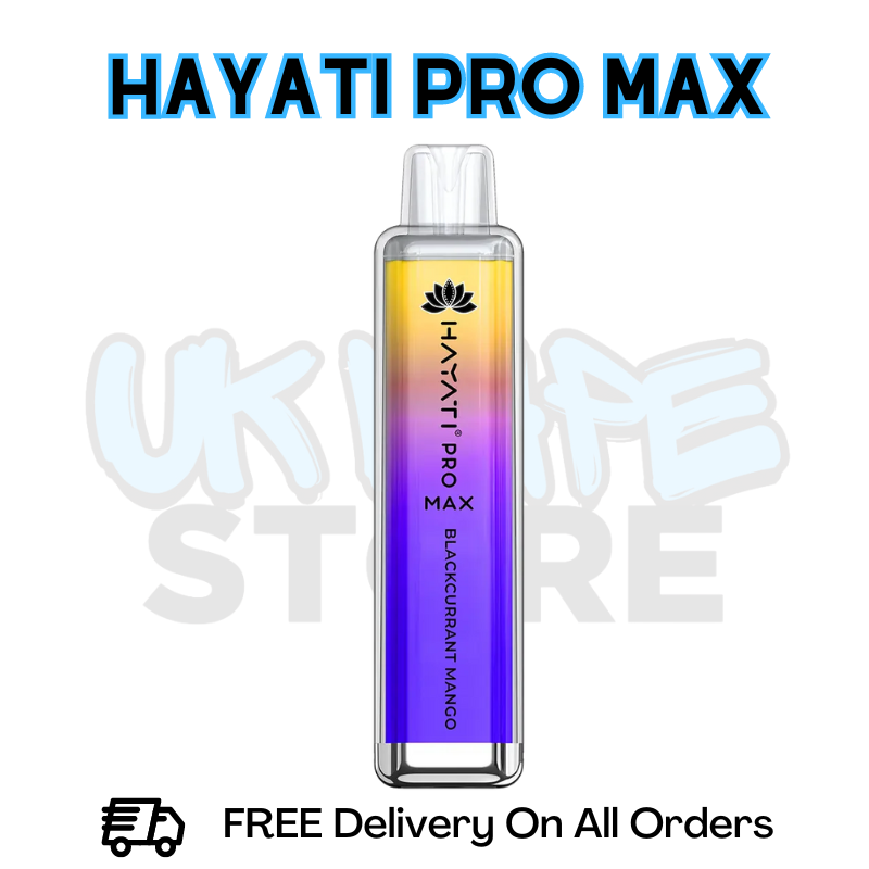 Shop Blackcurrant Mango Hayati Pro Max 4000Puffs 4K Disposable - Only £7.99 - UK Vape Store