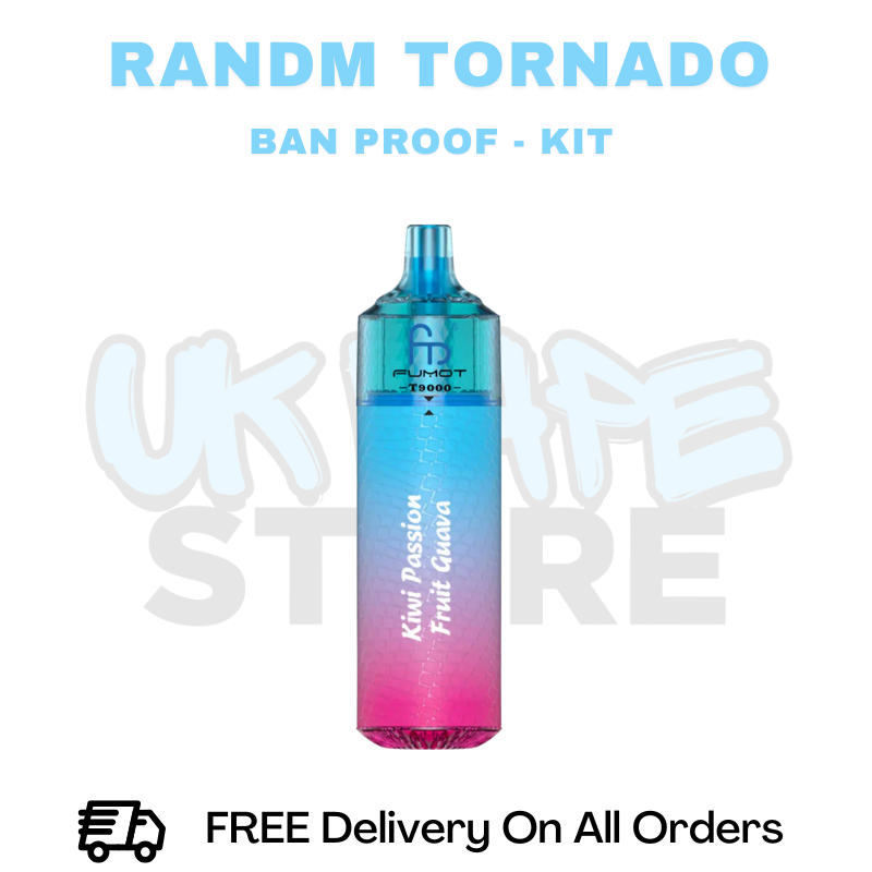 Buy Online Kiwi Passion Fruit Guava RandM T9000 Prefilled Pod Kit - ONLY £5.99