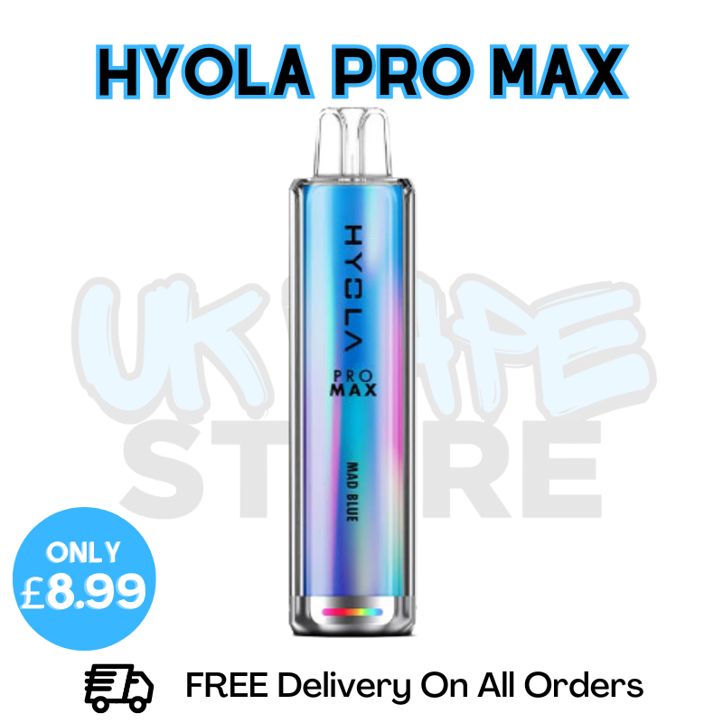 Shop Mad Blue Hyola Pro Max 6000 Puff - Only £8.99 - UK Vape Store