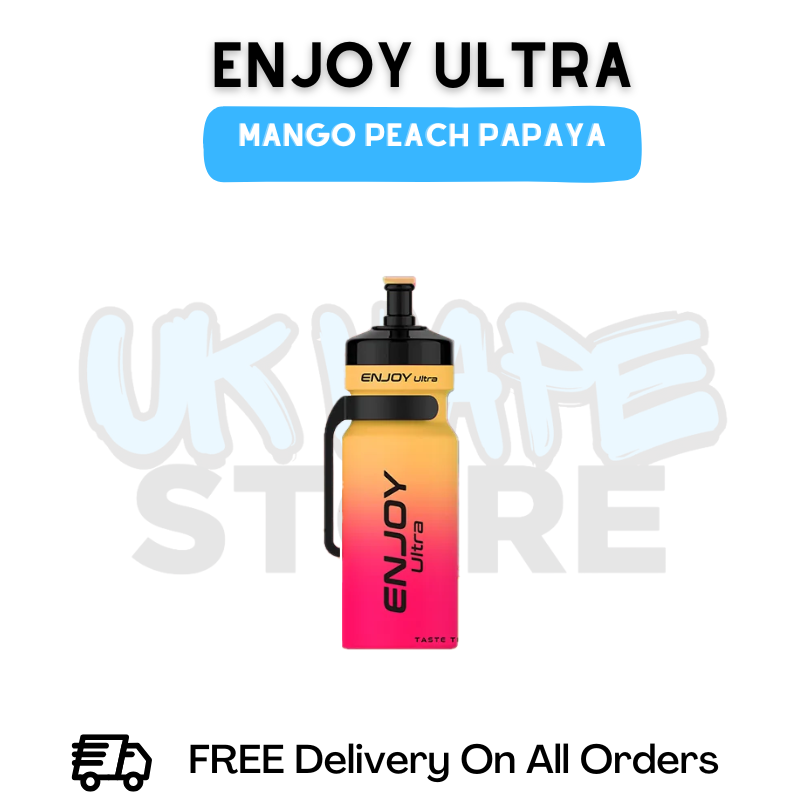 Buy Online Mango Peach Papaya Enjoy Ultra 9000 9K Puff - £6.99
