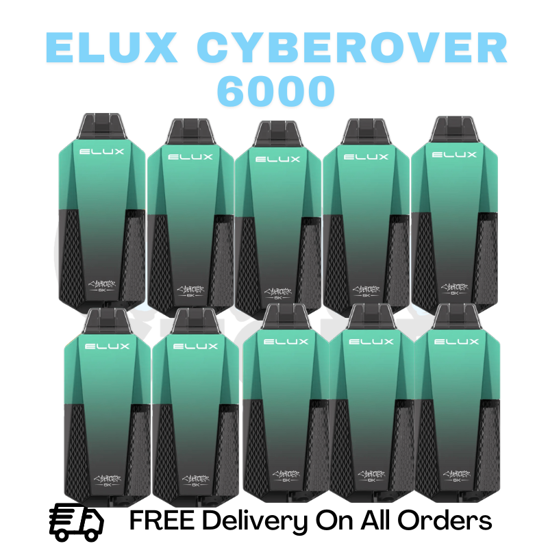 Buy Online Menthol Elux CyberOver 6000 Box Of 10