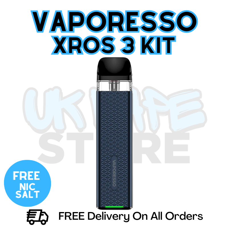 Shop Navy Blue Vaporesso Xros 3 Vape Kit - ONLY £16.99 | FREE SHIPPING - UK Vape Store