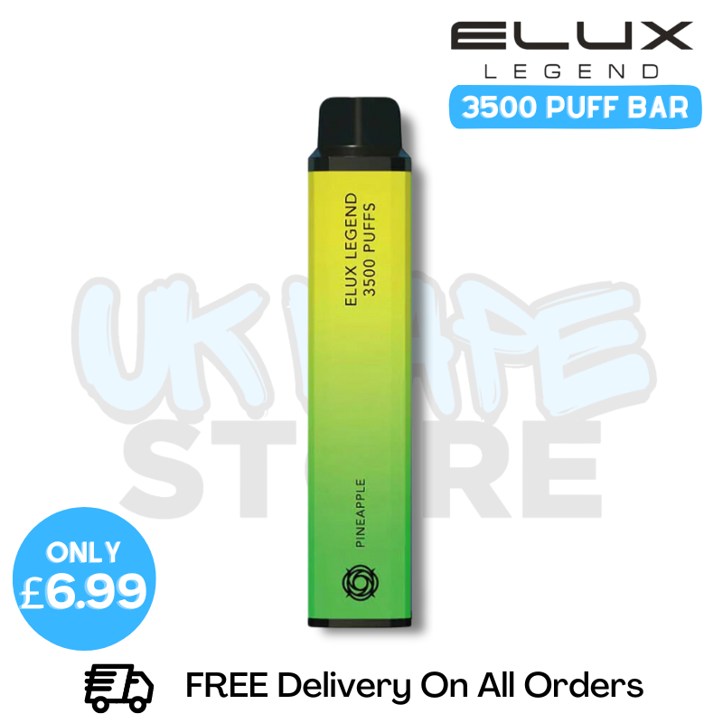 Shop Pineapple Elux Legend 3500 Puff Vape Kit - ONLY £6.99 - UK Vape Store