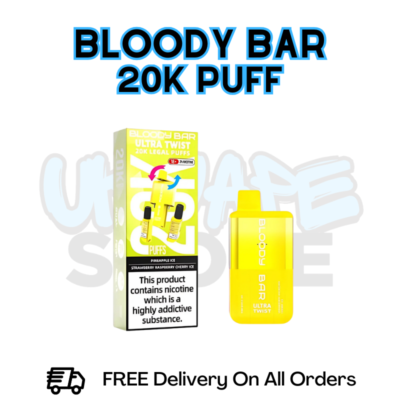Buy Online Pineapple ice - Strawberry Raspberry Cherry Ice Bloody Bar 20K Disposable