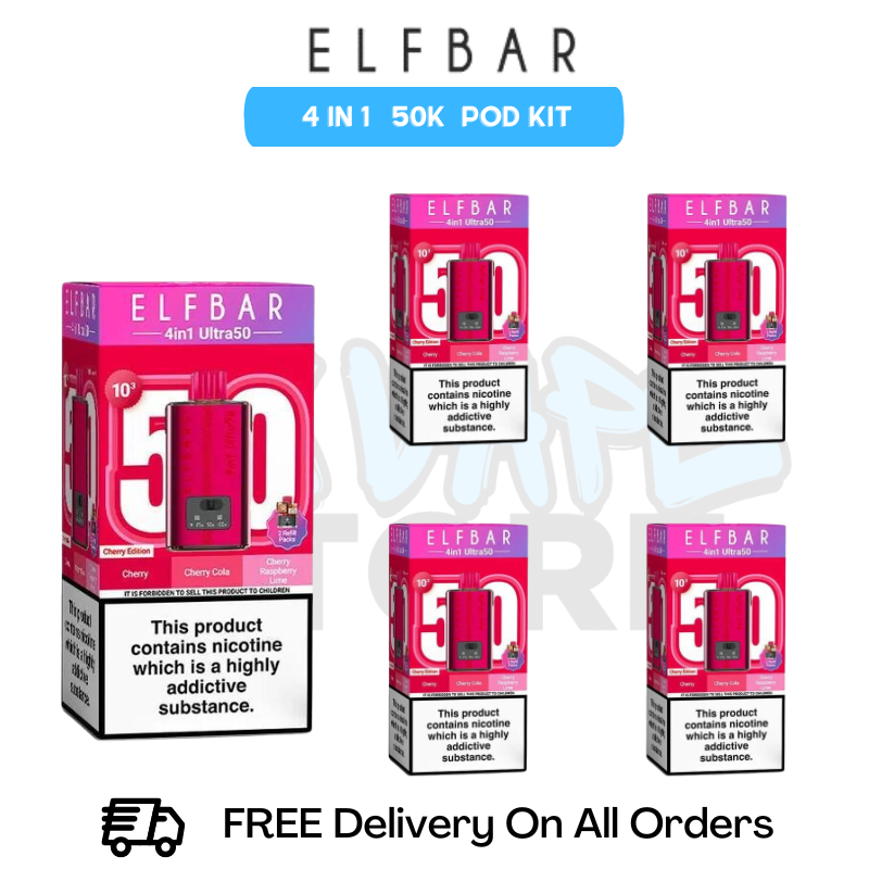 Red Ice Edition Elf Bar Ultra 50K Box Of 5