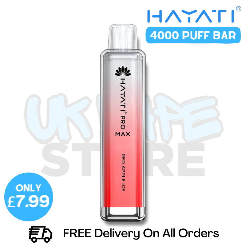 Shop Red Apple ICE Hayati Pro Max 4000Puffs 4K Disposable - Only £7.99 - UK Vape World