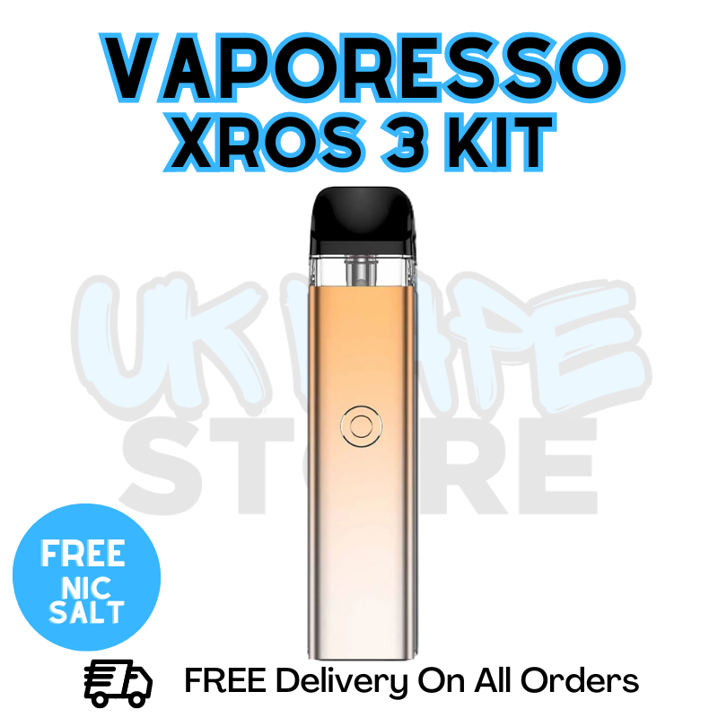 Shop Royal Gold Vaporesso Xros 3 Vape Kit - ONLY £16.99 | FREE SHIPPING - UK Vape World