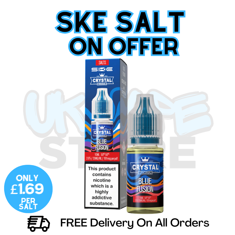 Shop Blue Fusion SKE Crystal Nic Salt | ONLY £1.69 | Lowest Price - UK Vape World
