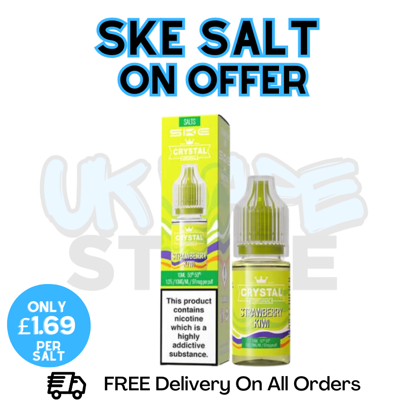 Shop Strawberry Kiwi SKE Crystal Nic Salt | ONLY £1.69 | Lowest Price - UK Vape Store