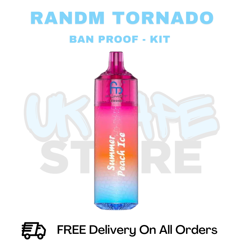 Buy Online Summer Peach Ice RandM T9000 Prefilled Pod Kit - ONLY £5.99
