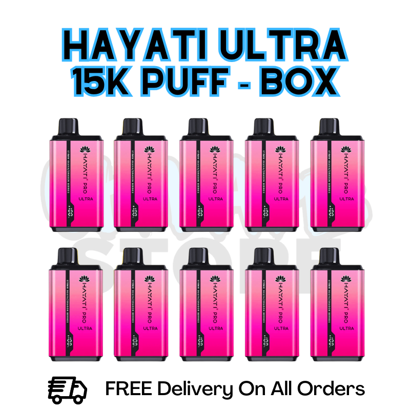 Buy Online Straw Guava/ Dragon Berries Hayati Pro Ultra 15K Puffs Box Of 10 - £85.99