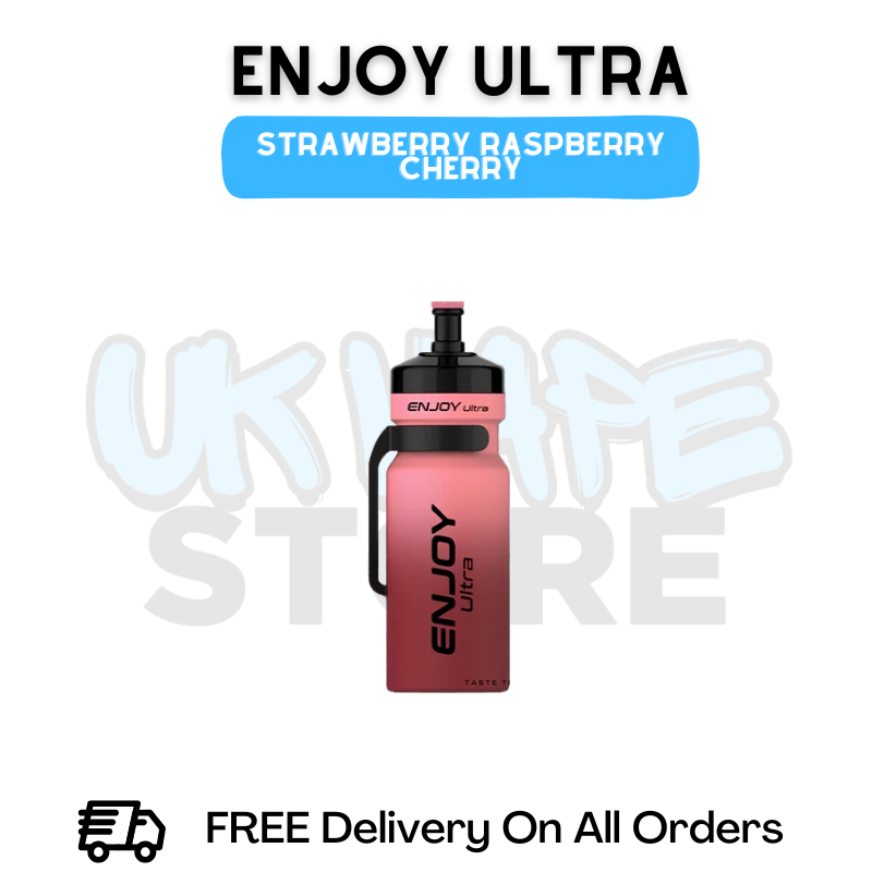 Buy Online Strawberry Raspberry Cherry Enjoy Ultra 9000 9K Puff - £6.99