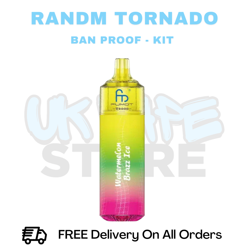 Buy Online Watermelon Brazz Ice RandM T9000 Prefilled Pod Kit - ONLY £5.99