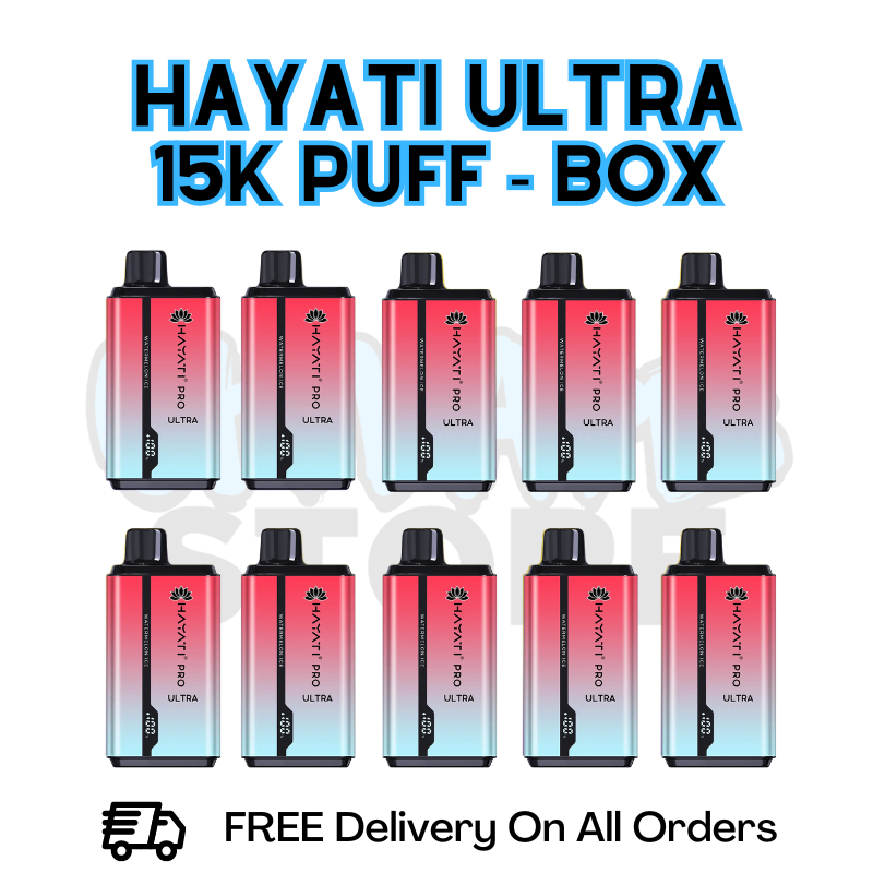 Buy Online Watermelon Ice Hayati Pro Ultra 15K Puffs Box Of 10 - £85.99