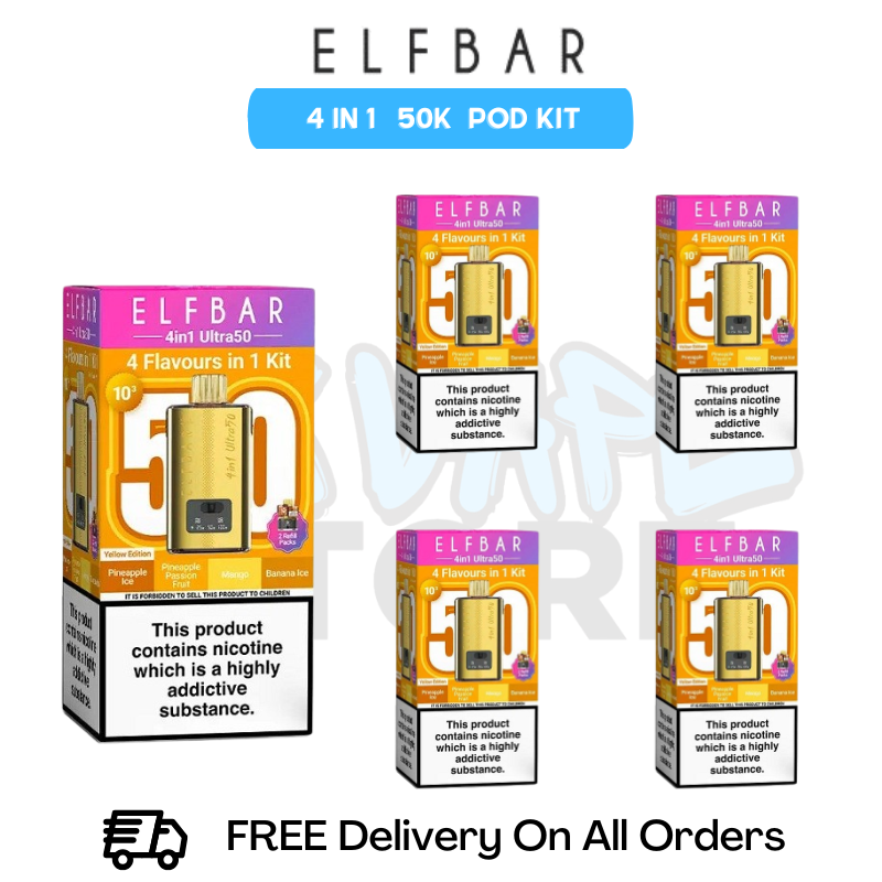 Yellow Edition Elf Bar Ultra 50K Box Of 5
