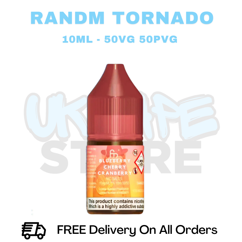 Buy Online RandM Tornado 7000 Blueberry Cherry Cranberry Nic Salt