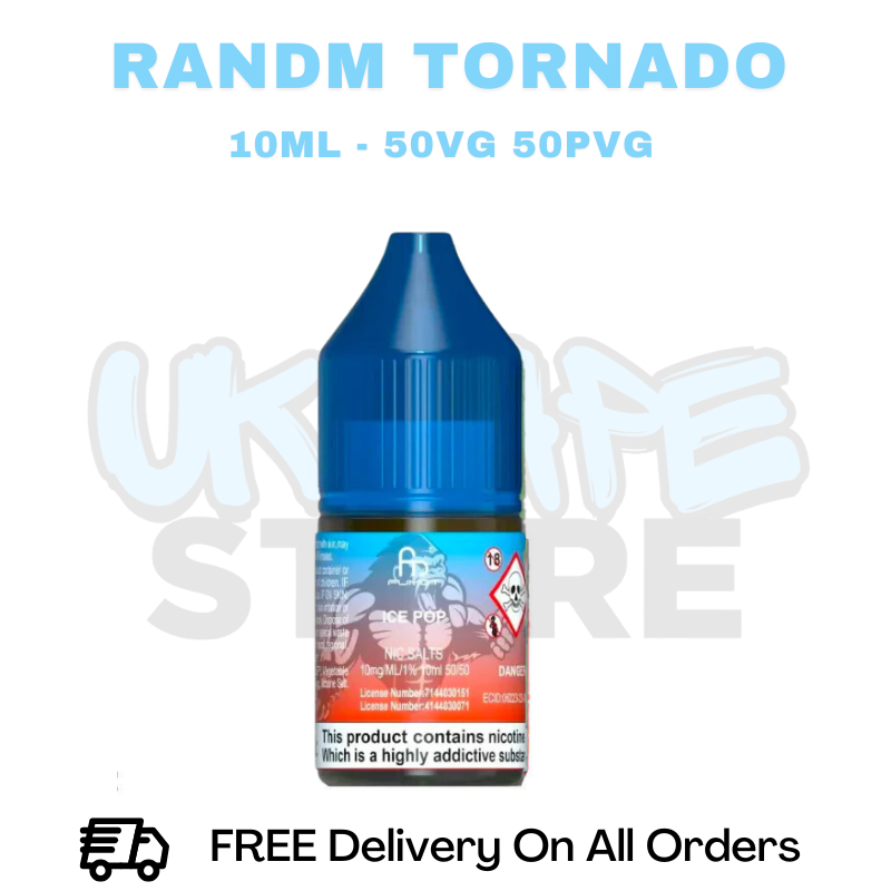 RandM Tornado 7000 Blue Razz ICE POP Nic Salt