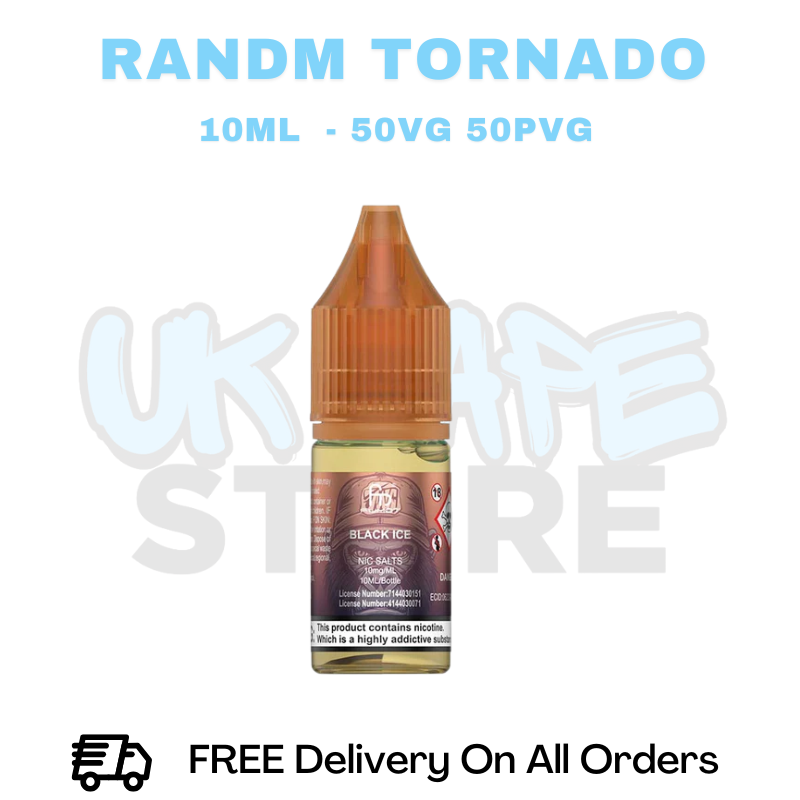 Buy Online RandM Tornado 7000 Black Ice Nic Salt