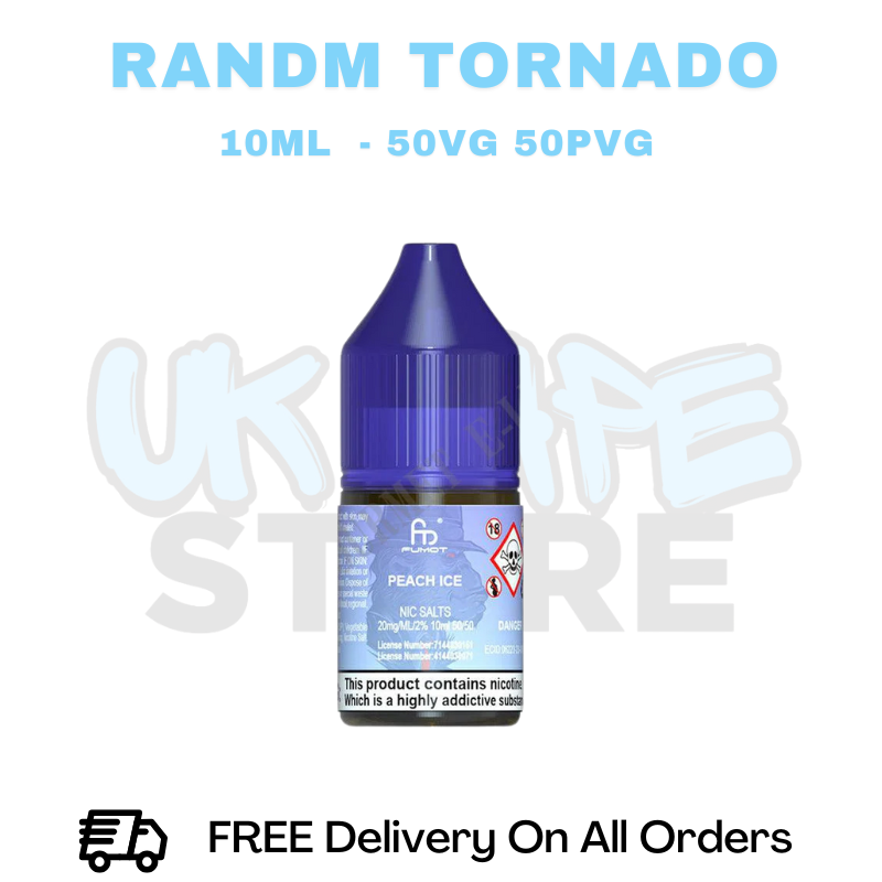 Buy Online RandM Tornado 7000 Peach Ice Nic Salt